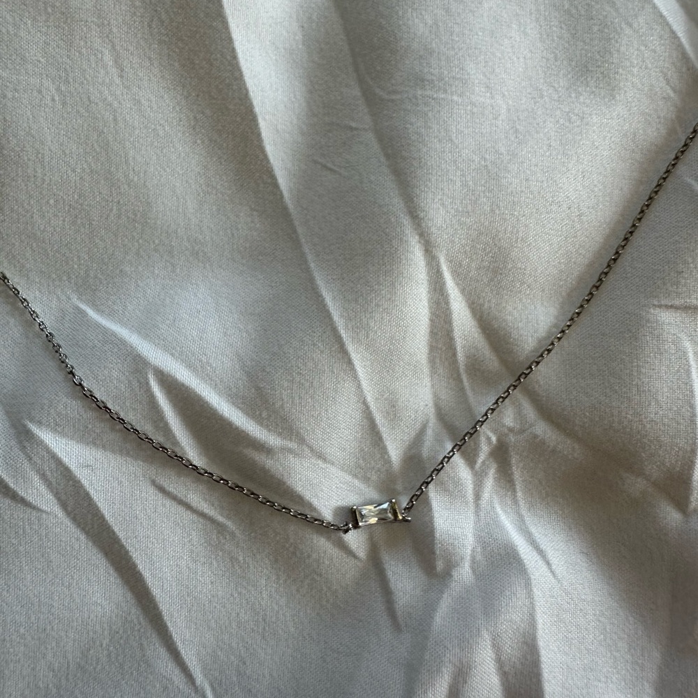 Kendra Scott Silver and White Necklace
